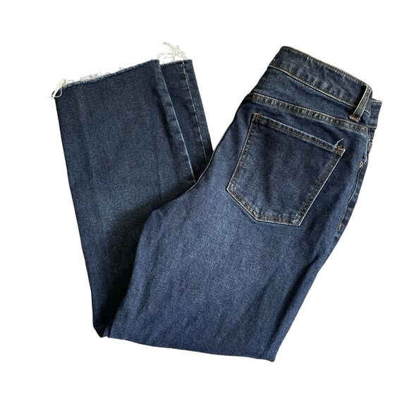 Harper Heritage Jeans Women's Size 30 High Rise Straight Raw Hem Stretch Cropped - Picture 1 of 11